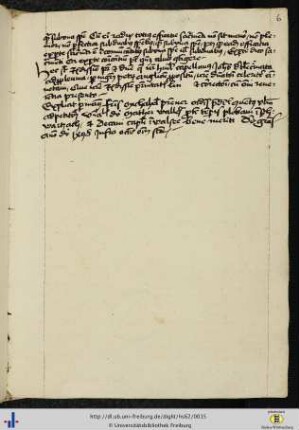 (6r) Angabe des Datums (1498), des Schreibers (Michael Prenner) sowie des Auftraggebers (Matthäus Waller) der Handschrift.