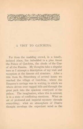 A visit to Gatchina