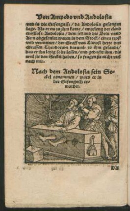 Nach dem Andolosia sein Seckel genommen/ ward er in der Gefengniß ermordet.