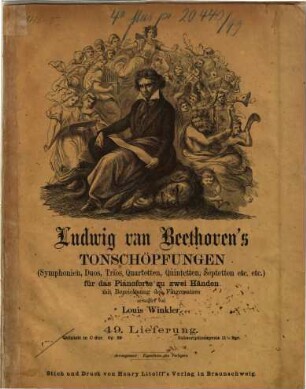Ludwig van Beethoven's Tonschöpfungen : (Symphonien, Duos, Trios, Quartetten, Quintetten, Septetten etc. etc.), 49. Quintett in C-Dur: op. 29