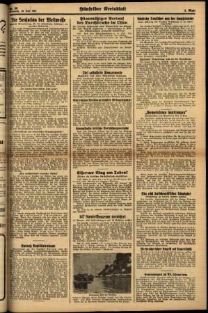 Zweite Ausgabe vom Mittwoch, den 16. Juli 1941.