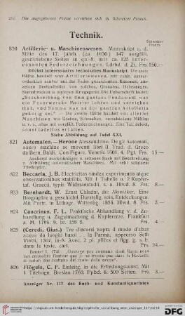 Technik (Nr. 820 - 841)