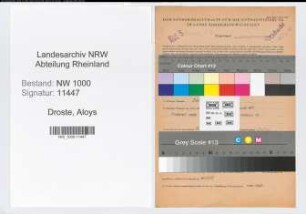 Entnazifizierung Aloys Droste, geb. 12.08.1906 (Verm.Techniker)