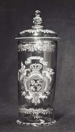 Deckelhumpen mit polnisch-sächsischem Wappen