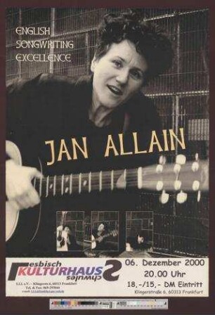 Jan Allain : English Songwriting Excellence