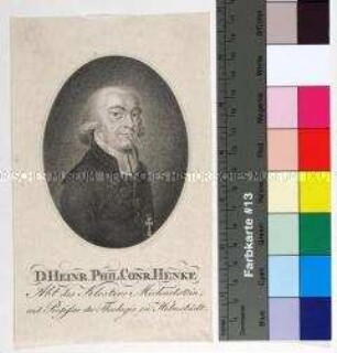 Porträt des Theologen, Kirchenhistorikers und Abts des Klosters Michaelstein Heinrich Philipp Konrad Henke