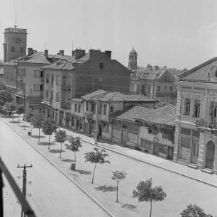 Blick in die Stadt Schipka der Gemeinde Kasanlak in Südbulgarien
