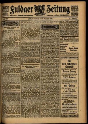Zweite Ausgabe vom Donnerstag, den 03. November 1904.