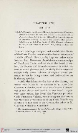Chapter XXII: 1501-1510