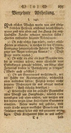 Vierzehnte Abtheilung