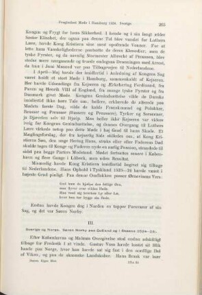 III. Sverige og Norge. Søren Norby paa Gotland og i Skaane (1524-25).