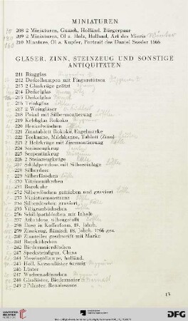 Miniaturen (Nr. 208-210)