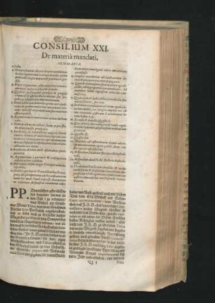 Consilium XXI - Consilium XXX.