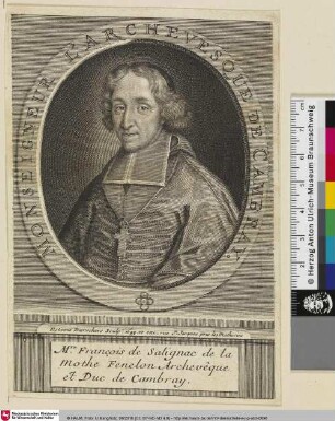 Mre. François de Salignac de la Mothe Fenelon