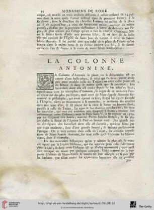 La Colonne Antonine