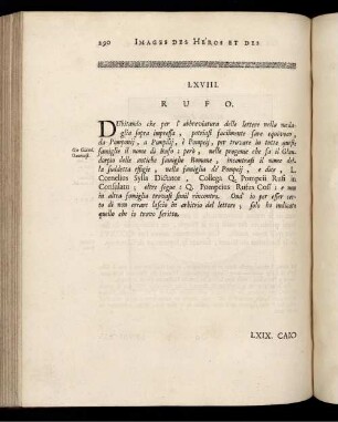 LXVIII. Rufo. [ ... mit Abbildungsbeschreibung.]