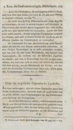 105-110 Ueber den vorgeblichen Unglauben des Landvolkes