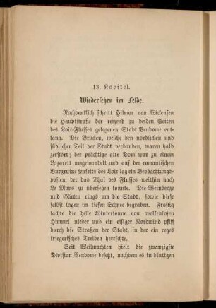 13. Kapitel. Wiedersehen im Felde