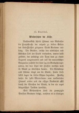 13. Kapitel. Wiedersehen im Felde