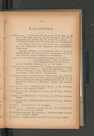 Schiffsbau.