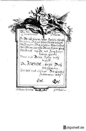 68: Brief von Unbekannt an Johann Wilhelm Ludwig Gleim