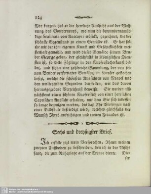 Sechs und dreyßigster Brief