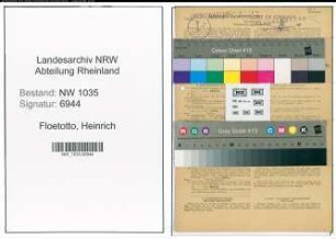 Entnazifizierung Heinrich Floetotto , geb. 07.07.1907 (Techniker)