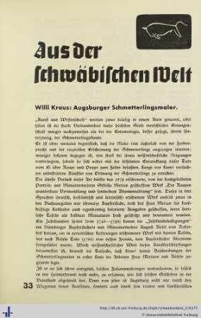 Augsburger Schmetterlingsmaler.
