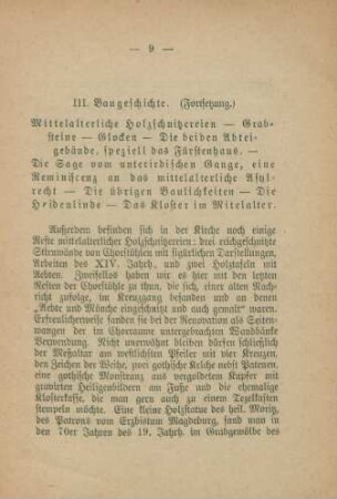 III. Baugeschichte (Fortsetzung)