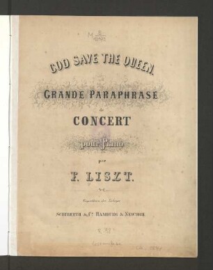God save the Queen : grande paraphrase de concert ; pour piano
