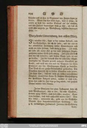 Vierzehende Unterredung, den 26sten März.
