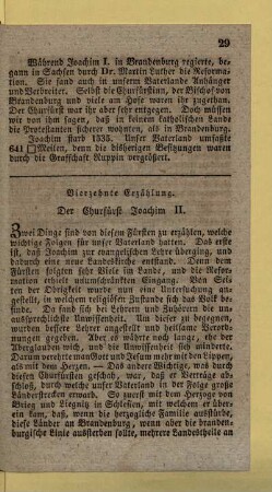 Vierzehnte Erzählung. Der Churfürst Joachim II.