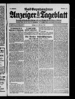 Bad Oeynhausener Anzeiger und Tageblatt. 1912-1934