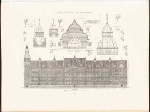 Gemeindeschule in der Dunckerstraße, Berlin: Vorderansicht, Details (aus: Neubauten der Stadt Berlin, Bd. I, 1902)
