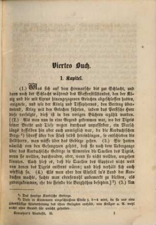 Xenophon's Anabasis oder Feldzug des jüngern Cyrus, 2. Buch 4 - 7, (Schluß)