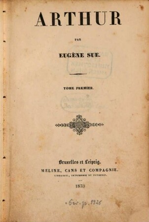 Arthur. 1. (1839). - IX, S. 15 - 264