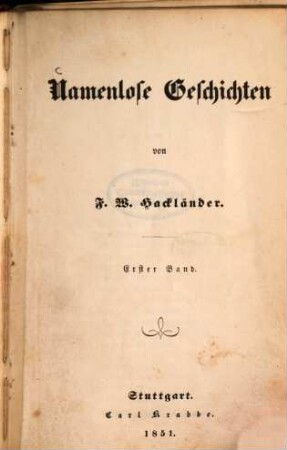 Namenlose Geschichten, 1