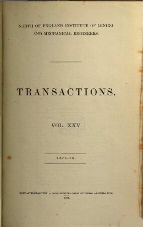 Transactions. 25. 1875/76 (1876)