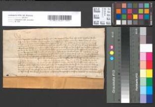 Jungherzog Roprecht genehmigt diese Verfügung des Vaters. Deutsche Urkunde, Siegel ab.