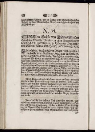 N. 71. - N. 79.