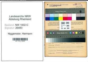 Entnazifizierung Hermann Niggemeier, geb. 14.04.1919 (Kaufmann)