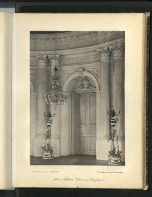 Schloss Solitude. Thüre im Hauptsaal