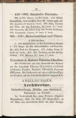 Abbildungen. [Kupferstiche und Zeichnungen]