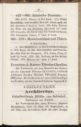 Abbildungen. [Kupferstiche und Zeichnungen]