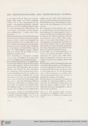 7: Die Sgraffito-Keramik der Siebenbürger Sachsen