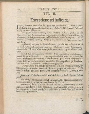 Tit. II. De Exceptione rei judicatæ.