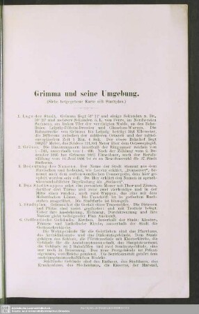 Grimma und seine Umgebung