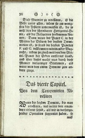 Das vierte Capitel. Von dem Componirten Nivelliren.