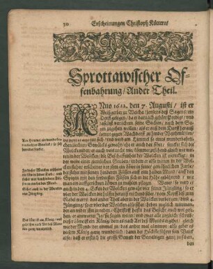 Sprottawischer Offenbahrung/ Ander Theil.