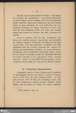 13. Leuchtende Pigmentdrucke